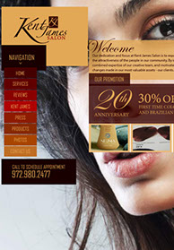 custom website design Armend's Restaurant in Southlake,Tx