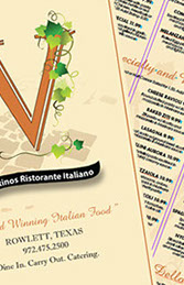 custom website design Armend's Restaurant in Southlake,Tx
